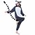 cheap Kigurumi Pajamas-Adults&#039; Kigurumi Pajamas Nightwear Camouflage Monkey Lemur Animal Onesie Pajamas Polar Fleece Synthetic Fiber Gray Cosplay For Men and Women Animal Sleepwear Cartoon Festival / Holiday Costumes