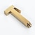 abordables Robinets pour bidet-Pulvérisateur de bidet à main ti-pvd gold avec base en abs et tuyau de 1,5 m
