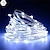 economico Strisce LED-10m Strisce luminose LED flessibili Fili luminosi 100 LED SMD 0603 1pc Bianco caldo Bianco Multicolore Natale Capodanno Impermeabile USB Feste Alimentazione USB