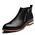 cheap Men&#039;s Boots-Men&#039;s Boots Fashion Boots Work Boots Business Casual Daily Office &amp; Career Faux Leather Breathable Non-slipping Wear Proof Mid-Calf Boots Black Brown Gray Winter Fall &amp; Winter