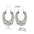 billige Trendy smykker-kvinders øreringe vintage emalje mandala lotus hule bøjle dangle øreringe antik sølv sigøjner indisk stamme etnisk stor bøjle