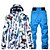 cheap Ski Wear-Men&#039;s Ski Jacket with Pants Outdoor Winter Thermal Warm Waterproof Comfortable Protective Clothing Suit for Ski / Snowboard Winter Sports / 2 Pieces / Athleisure