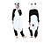 abordables Pijamas Kigurumi-Adulto Pijamas Kigurumi Oso Panda Animal Retazos Pijamas de una pieza Forro polar Cosplay por Hombre y mujer Navidad Ropa de Noche de los Animales Dibujos animados Festival / Vacaciones Disfraces