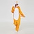preiswerte Kigurumi Pyjamas-Erwachsene Kigurumi-Pyjamas Fuchs Farbblock Pyjamas-Einteiler Lustiges Kostüm Flanell Cosplay Für Herren und Damen Halloween Tiernachtwäsche Karikatur