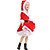 cheap Santa Suits &amp; Christmas Costumes-Santa Claus Dress Girls&#039; Kid&#039;s Costume Party Christmas Christmas Velvet Dress / Belt / Belt