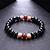 cheap Bracelets &amp; Bangles-Men&#039;s Bead Bracelet Beads Buddha Chakra Simple Casual / Sporty equilibrio Wooden Bracelet Jewelry Red / Black / Brown 2 For Street Daily Going out
