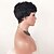 cheap Human Hair Capless Wigs-Human Hair Blend Wig Short Curly Afro Short Hairstyles 2020 Berry Curly Afro Natural Black African American Wig For Black Women Machine Made Women&#039;s Natural Black #1B