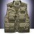 cheap Tees &amp; Shirts-Men&#039;s Hiking Vest / Gilet Fishing Vest Outdoor UV Resistant Breathable Comfortable Multi-Pocket Cotton Mesh Vest / Gilet Top Camping / Hiking Hunting Fishing Hunter Green Khaki M L XL XXL XXXL