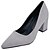 cheap Women&#039;s Heels-Women&#039;s Heels Daily Chunky Heel Pointed Toe PU Loafer Black Red Gray