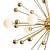 tanie Design kulisty-100 cm lampa wisząca żyrandol metalowy sputnik galwanizowany nowoczesny styl nordycki 220-240v
