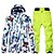 cheap Ski Wear-Men&#039;s Ski Jacket with Pants Outdoor Winter Thermal Warm Waterproof Comfortable Protective Clothing Suit for Ski / Snowboard Winter Sports / 2 Pieces / Athleisure