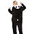 halpa Kigurumi-pyjamat-Aikuisten Kigurumi-pyjama Panda Eläin Pyjamahaalarit Polar Fleece Musta / Valkoinen Cosplay varten Miehet ja naiset Animal Sleepwear Sarjakuva Festivaali / loma Puvut / Trikoot / Kokopuku