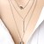 olcso Trendi ékszerek-1pc Long Necklace For Women&#039;s Party / Evening Gift Alloy Coin Bar Star