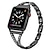 billige Apple Watch-remmer-1 pcs Reim til Smartklokke til Apple  iWatch Series 8/7/6/5/4/3/2/1 / SE Apple klokke Rustfritt stål Smartklokke Stropp Luksus Bling Diamond Smykker armbånd Erstatning Armbånd