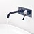 cheap Wall Mount-Bathroom Sink Faucet - Hot Selling Wall Mounted Single Lever Basin Mixer Brass Faucet Black Bathroom Basin Tap