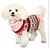 cheap Dog Clothes-Dog Jumpsuit Snowflake New Year&#039;s Winter Dog Clothes Puppy Clothes Dog Outfits Beige Costume for Girl and Boy Dog Cotton XS S M L XL XXL