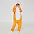 cheap Kigurumi Pajamas-Adults&#039; Kigurumi Pajamas Fox Color Block Onesie Pajamas Funny Costume Flannel Fabric Cosplay For Men and Women Halloween Animal Sleepwear Cartoon
