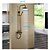 billige Dusjhoder-Dusjsystem Sett - Regnfall Antikk Antikk Messing Dusjsystem Keramisk Ventil Bath Shower Mixer Taps / #