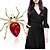cheap Brooches-Women&#039;s Spiders Animal Elegant Fashion Brooch Jewelry Purple Red Gold For Wedding Party Casual Daily