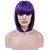 cheap Synthetic Trendy Wigs-Synthetic Wig Straight Straight Bob Wig Medium Length Dark Brown Creamy-white Pink+Red T-Green Blonde Synthetic Hair Women&#039;s Pink