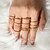 cheap Rings-Band Ring Gold Alloy 12pcs / Women&#039;s / Ring Set