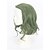 billiga Halloween Wigs-Cosplay Joker Cosplay-peruker Herr Dam 12 tum Värmebeständigt Fiber Grön Anime peruk
