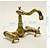 cheap Sprinkle® Kitchen Faucets-1279 Sprinkle® Kitchen Faucets - Antique / Traditional Antique Brass Waterfall Two Holes