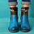 זול מגפי נשים-בגדי ריקוד נשים מגפיים יומי מגפיים קרסול מגפיים שטוח בוהן עגולה וינטאג&#039; PU לואפר כחול