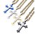 cheap Men&#039;s Jewelry-Pendant Necklace Long Necklace For Men&#039;s Party Street Gift Stainless Steel Titanium Steel Long Byzantine Cross Crucifix