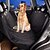 cheap Dog Travel Essentials-Pets Dog Car Seat Cover Car Covers Dog Cat Car Seat Cover Pet Backseat Cover Waterproof Portable Nonslip Oxford Fabric Cotton Black