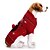 billiga Hundkläder-Hund Kappor Tröjor Tecknat Ledigt / vardag Mode Jul Vinter Hundkläder Svart Röd Kostym Cotton XXS XS S M L XL