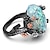 זול טבעות-1 pc טבעת הטבעת טבעת הצהרה For בגדי ריקוד נשים אופל סינתטי יום הולדת מתנה נחושת אבן רטרו מסוגנן אומן פרח