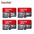 ieftine Card Micro SD/TF-sandisk ultra 32gb micro sd card uhs-i c10 u1 a1 card de memorie 100mb / s 256g 128g 64g 16g 8g micro tf card flash