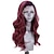 cheap Synthetic Lace Wigs-Synthetic Lace Front Wig Wavy Side Part Lace Front Wig Ombre Long Black / Red Synthetic Hair 18-26 inch Women&#039;s Women Heat Resistant Party Ombre