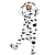 cheap Cosplay &amp; Costumes-Adults&#039; Kigurumi Pajamas Milk Cow Onesie Pajamas Flannel Fabric Black / White Cosplay For Men and Women Animal Sleepwear Cartoon Festival / Holiday Costumes