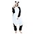 olcso Kigurumi pizsamák-Felnőttek Kigurumi pizsama Panda Hímzett Onesie pizsama Φανελένιο Ύφασμα Jelmez mert Férfi és női Karácsony Allati Hálóruházat Rajzfilm Fesztivál / ünnepek Jelmez / Akrobatatrikó / Egyrészes