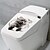 ieftine Abțibilde 3D-Nouă pisică drăguță cu gaură, decorare creativă a casei, autocolante de perete cu animale 3d, autocolante de toaletă pentru baie, 25x23 cm, autocolante de perete pentru dormitor sufragerie