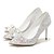 cheap Wedding Shoes-Women&#039;s Wedding Shoes Glitter Crystal Sequined Jeweled Wedding Party &amp; Evening Solid Colored Wedding Heels Summer Crystal Sparkling Glitter Stiletto Heel Pointed Toe Sweet Synthetics Loafer White