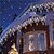 abordables Enchufe eléctrico-Elegante Recepción de Boda Fiesta Luces de Cuerda LED Icicle - 3M x 1M 120 LEDs Impermeables para Exterior con 8 Modos Garland para Patio Jardín y Decoración de Ventanas