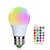 cheap LED Smart Bulbs-1pc RGBW Color Changing Smart LED Light Bulb E27 E26 3W Dimmable Globe Lamp A50 with Controller for Home Bar Party Ambiance Lighting 85-265V