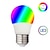 abordables Bombillas LED inteligentes-1 unidad de bombilla LED inteligente con cambio de color rgbw e27 e26 3w lámpara de globo regulable a50 con controlador para iluminación de ambiente de fiesta en bar en casa 85-265v
