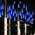 economico Strisce LED-luci di pioggia che cadono luci di pioggia di meteoriti luci di natale 30cm 8 tubo 144 led goccia di pioggia che cade luci di stringa di ghiacciolo per alberi di natale decorazione di halloween