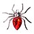 halpa Rintaneulat-Naisten Hämähäkit Eläin Tyylikäs Muoti Rintaneula Korut Purppura Punainen Kulta Käyttötarkoitus Häät Juhla Kausaliteetti Päivittäin