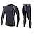 cheap Ski Wear-YUERLIAN Men&#039;s Ski Base Layer Outdoor Autumn / Fall Quick Dry Breathability Lightweight Sweat-Wicking Clothing Suit for Outdoor Exercise Multisport Winter Sports Back Country