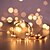 Χαμηλού Κόστους LED Φωτολωρίδες-2m Ευέλικτες LED Φωτολωρίδες Φώτα σε Κορδόνι 20 LEDs SMD 0603 1pc Θερμό Λευκό Άσπρο Πολύχρωμα Ημέρα του Αγίου Βαλεντίνου Χριστούγεννα Αδιάβροχη Πάρτι Διακοσμητικό Μπαταρίες Powered