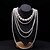 cheap Necklaces-Women&#039;s Layered Necklace Pearl Strands Long Ladies Asian Bridal Multi Layer Pearl Red White Light gray Black Necklace Jewelry 1pc For Party Wedding Special Occasion Birthday Gift / Pearl Necklace