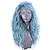 cheap Synthetic Lace Wigs-Synthetic Lace Front Wig Wavy Side Part Lace Front Wig Long Pink Bleach Blonde#613 Green Black / Grey Purple Synthetic Hair 18-26 inch Women&#039;s Adjustable Heat Resistant Party Purple