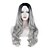cheap Synthetic Trendy Wigs-Synthetic Wig Body Wave Body Wave Wig Long Grey Synthetic Hair Women&#039;s Heat Resistant Dark Roots Natural Hairline Gray