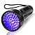 olcso Kültéri lámpák-ZQ-X1119B LED fény UV fényes elemlámpák UV zseblámpa Vízálló LED LED 51 Sugárzók Vízálló Könnyű Csúszásgátló Tartós Kempingezés és túrázás Vadászat Halászat Fekete