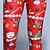 cheap Yoga Leggings &amp; Tights-Women&#039;s High Waist Christmas Leggings Tiktok Tummy Control Butt Lift Breathable Christmas Red White Black Red White+Red Yoga Fitness Gym Workout Running Sports Activewear High Elasticity Skinny